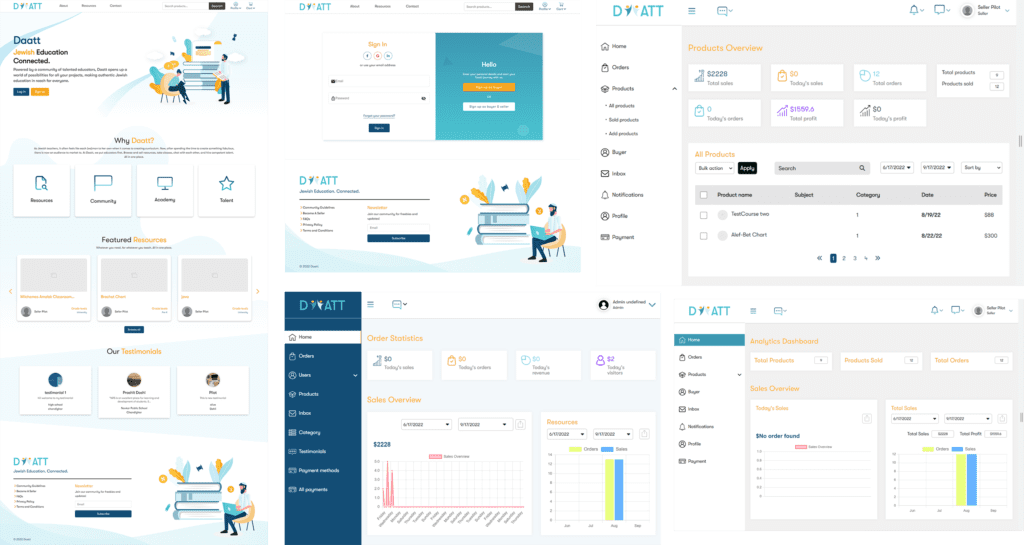Daatt website from the SpartanBots portfolio